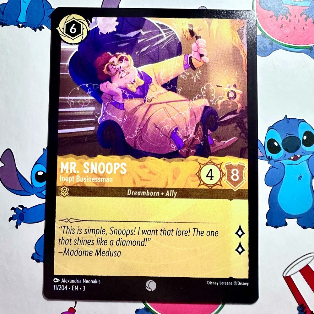 mr snoops 11/204 [the rescuers] - common — disney lorcana: into the inklands